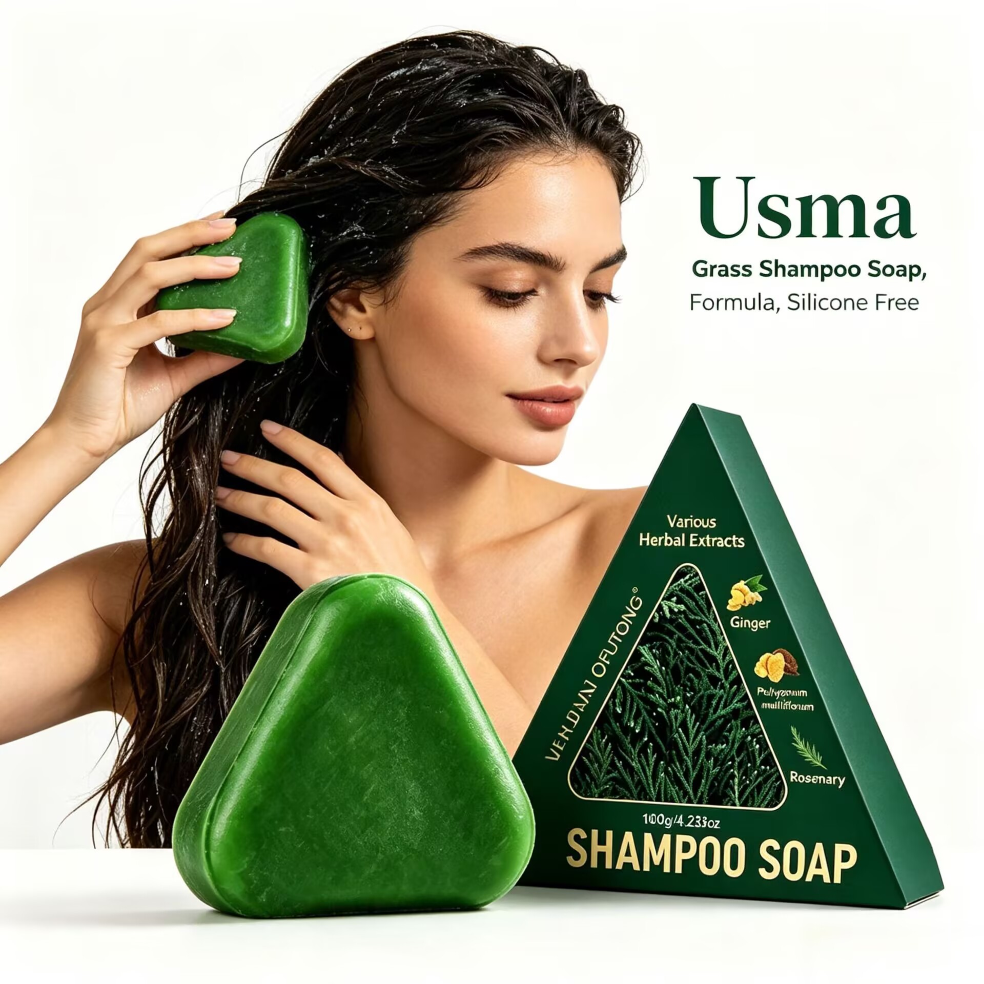 New Usman Shampoo Soap Nourish - Hair Care Dandruff ulasan dan harga