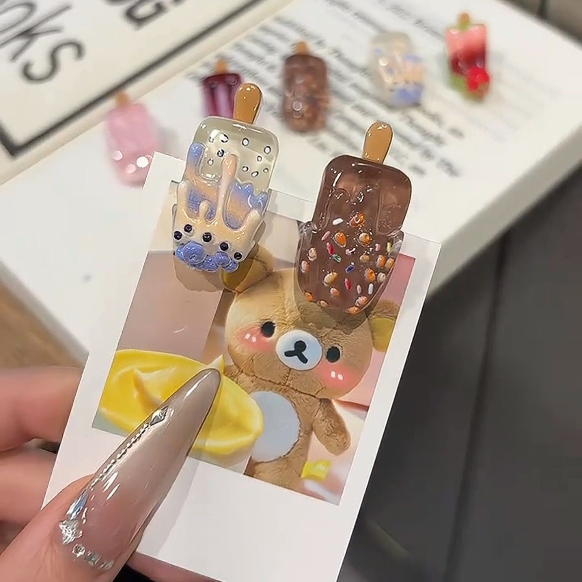 5PCS Mini Ice Cream Hair Clips - Hair Care Lotion ulasan dan harga