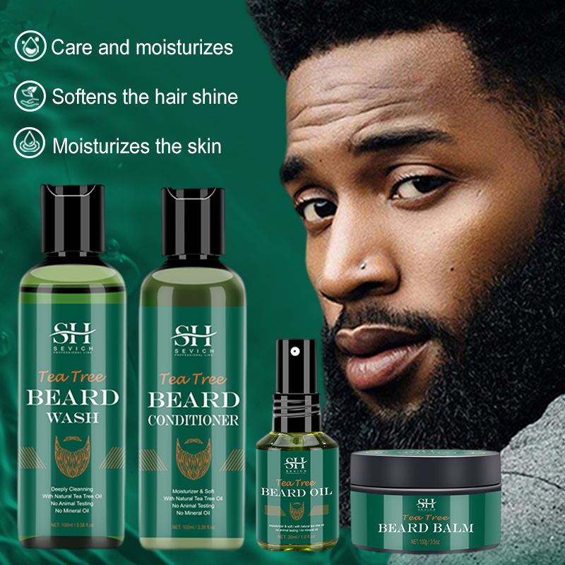 Tea Tree Beard Oil Set For Men - Hair Care Organic ulasan dan harga