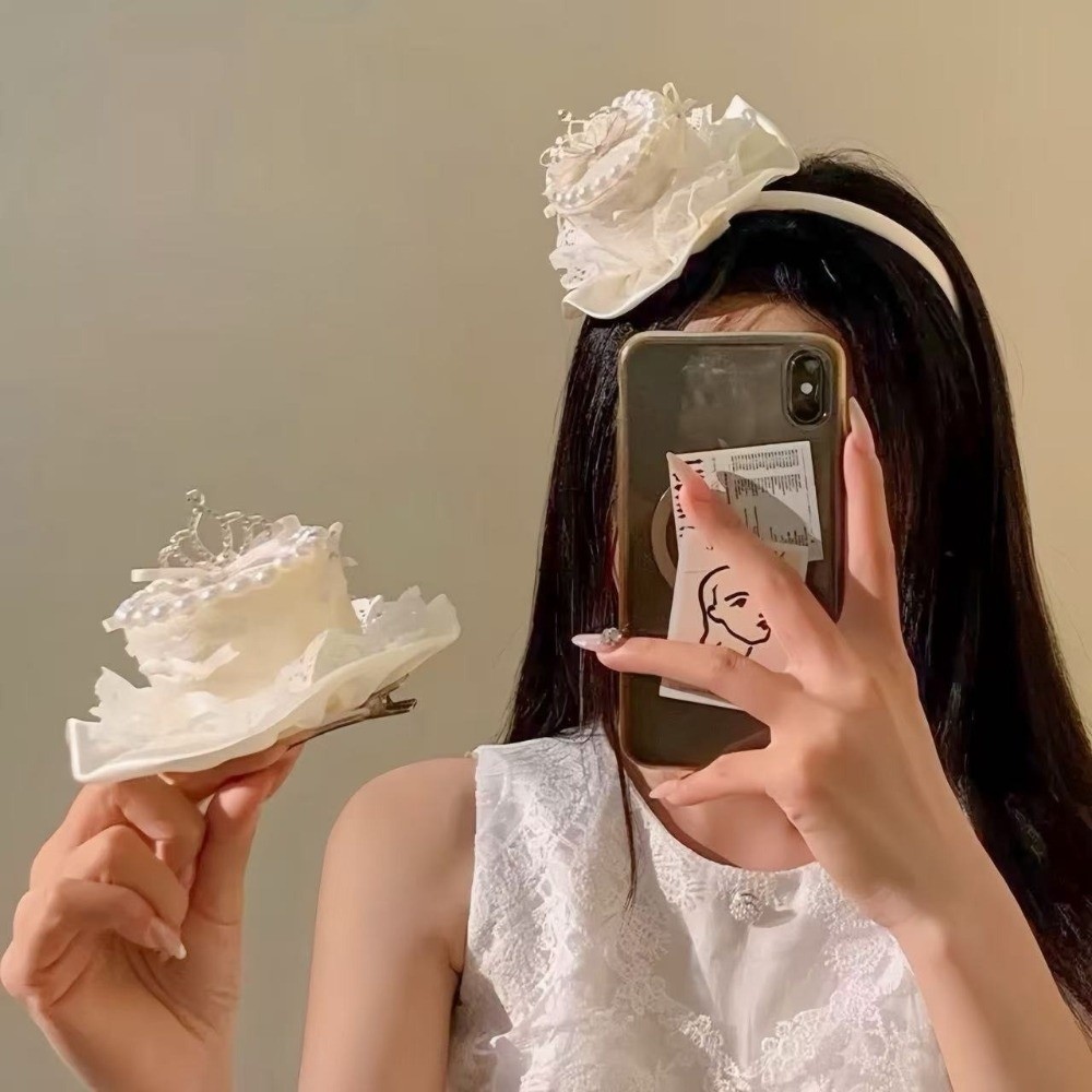 Elegant Cake Hat Hair Clip Cre - Hair Care Lotion ulasan dan harga